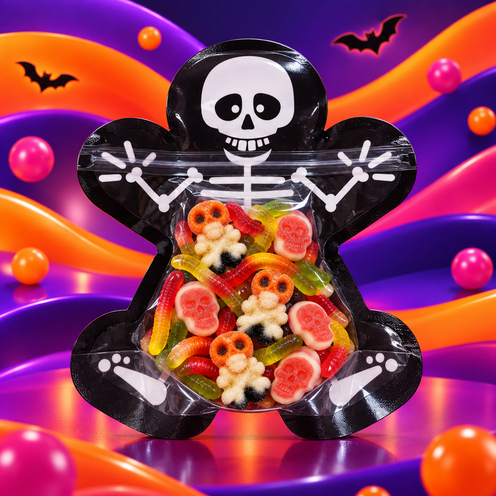 Skeletttüte 100 g – Halloween Candy Mix