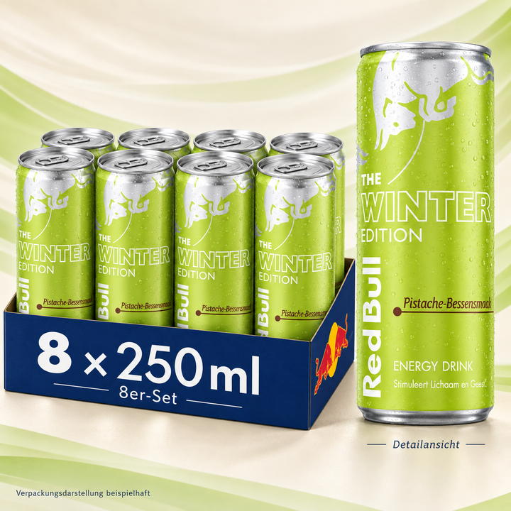 Red Bull Winter Edition Pistazie-Beere – 250 ml