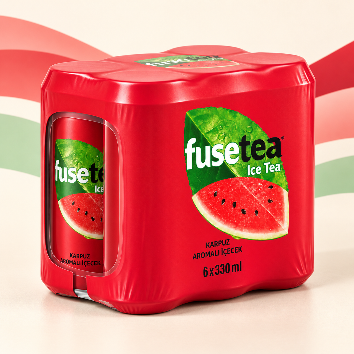 Fuse Tea Wassermelone als 6er-Pack mit sechs Dosen zu je 330 ml